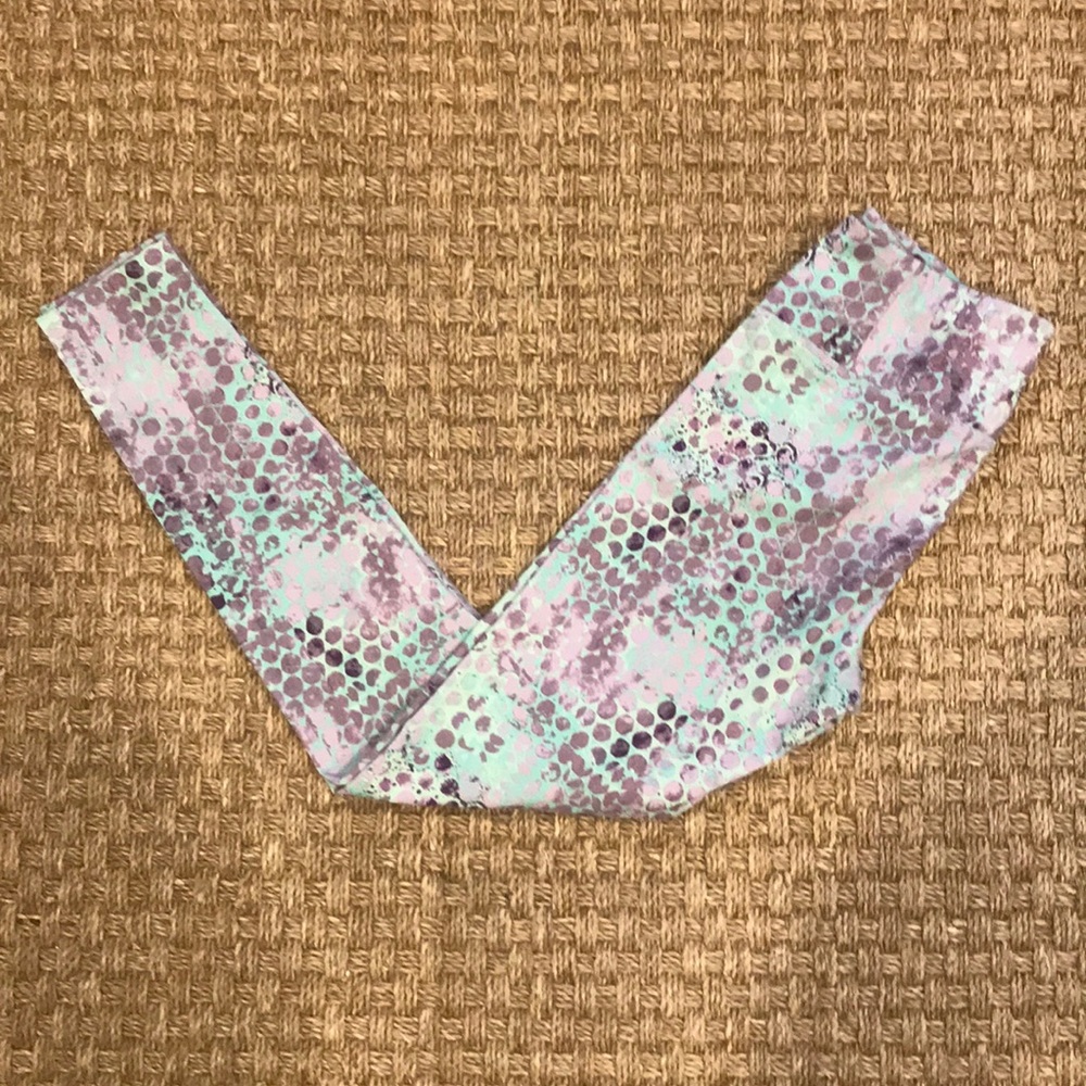 Manduka Yoga Full Length Aqua/Lavender Legging S